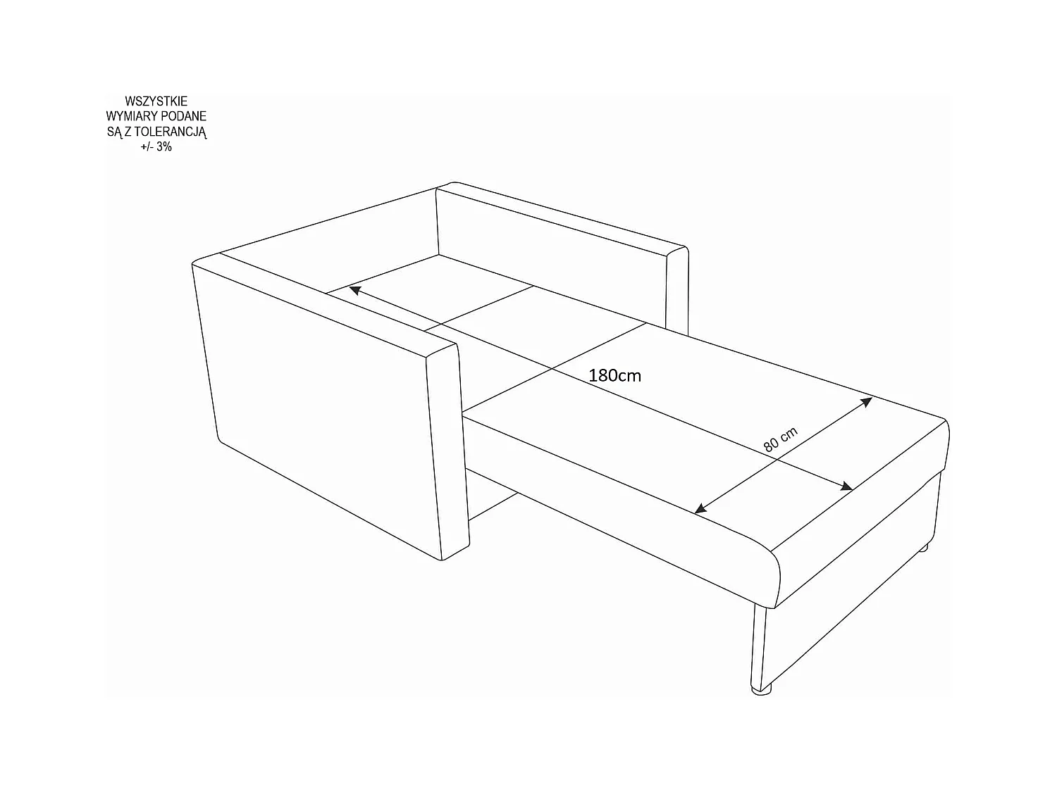 BEDANTE SOFA TWICE 80 mit Schlaffunktion KORNET 18+10 Grau/Schwarz mit Stauraum Bettkasten Wohnzimmersofa Couch Sofa Bettsofa Bettkasten Bettcouch