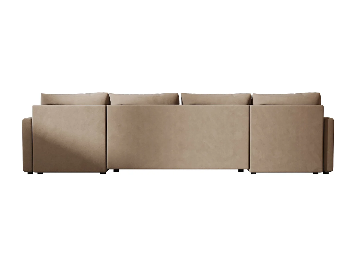BEDANTE canapé d'angle MOS U BIS Itaka 48 marron avec fonction de couchage canapé en U avec coffre de rangement