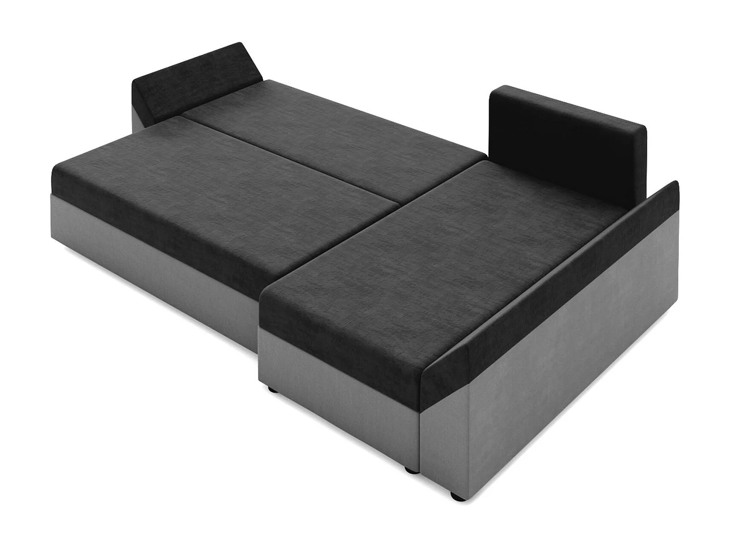 BEDANTE Canapé d’angle DANTE L droite Rainbow 20 + 05 Marron Forme L, Canapé avec espace de rangement, Coffre de lit, Canapé de salon, Canapé, Canapé, Canapé-lit