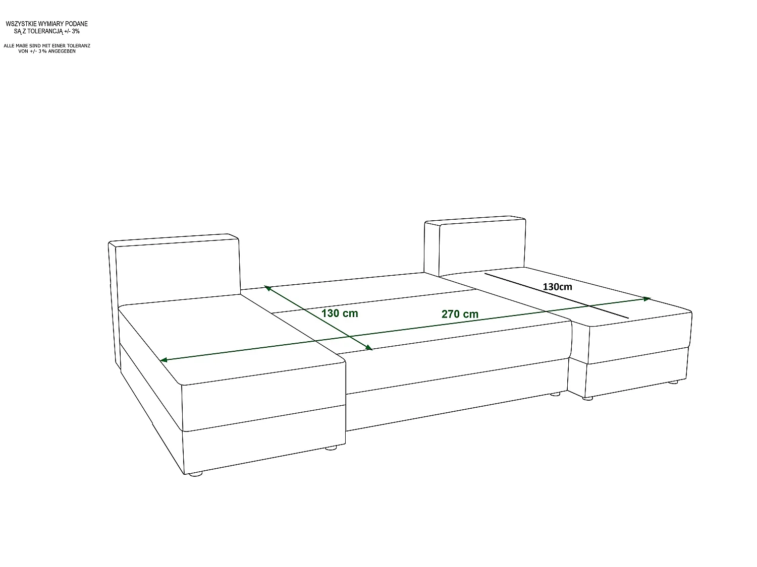 Canapé d'angle convertible 5 places en tissu gris foncé