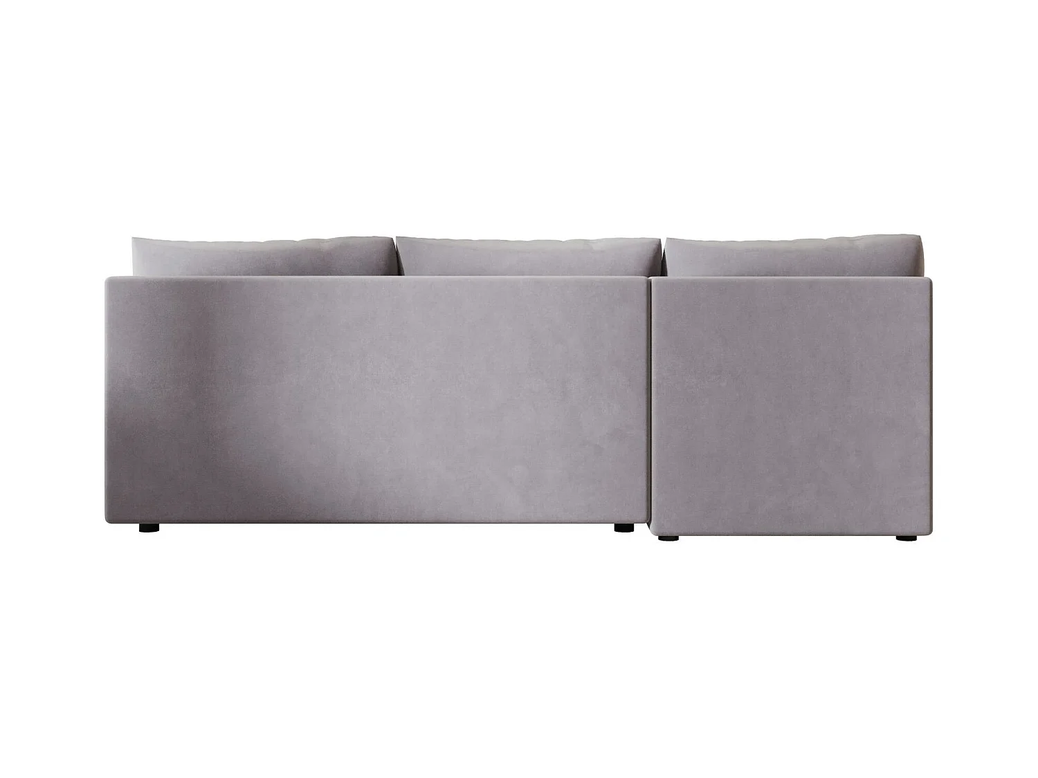 BEDANTE canapé d’angle MOS L Itaka 50 droite gris avec fonction de couchage canapé en forme de L avec coffre de rangement