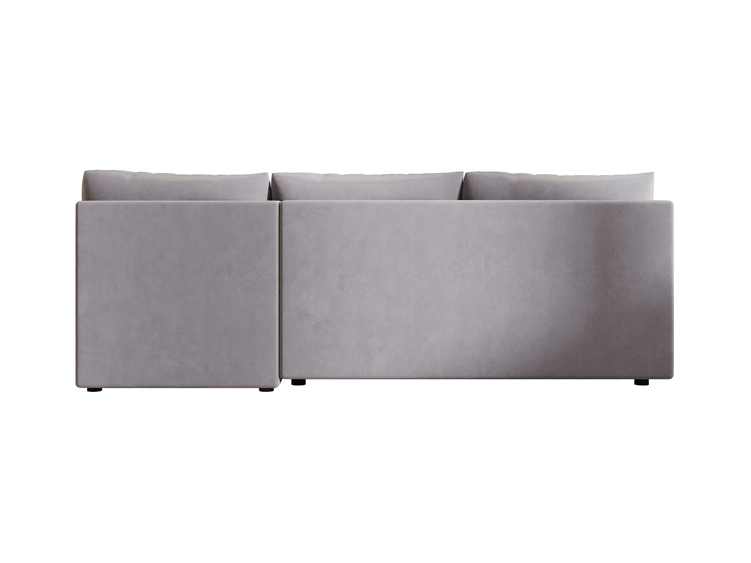 BEDANTE canapé d’angle MOS L Itaka 50 gauche gris avec fonction de couchage canapé en forme de L avec coffre de rangement