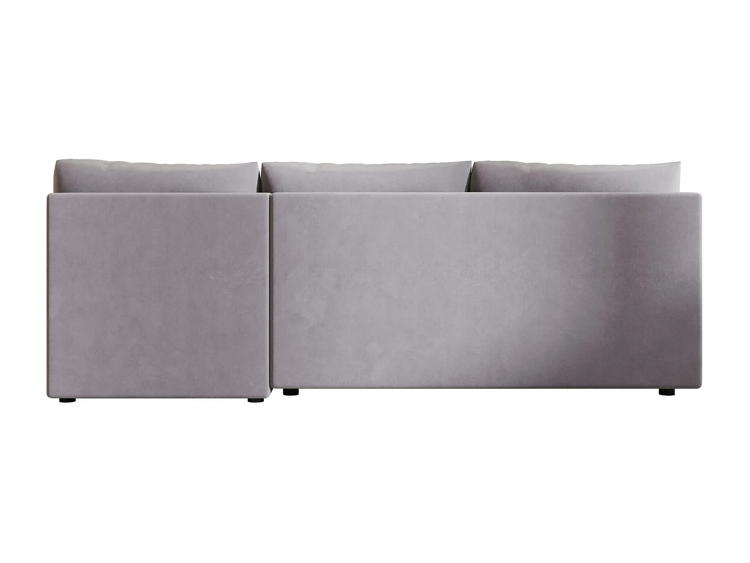 BEDANTE canapé d’angle MOS L Itaka 50 gauche gris avec fonction de couchage canapé en forme de L avec coffre de rangement
