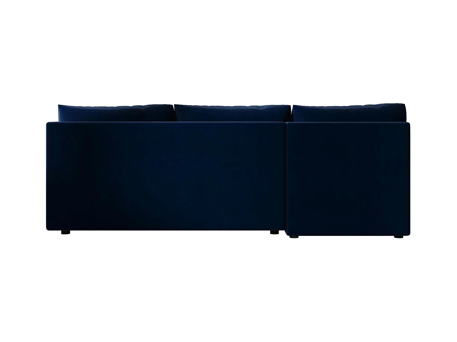 BEDANTE canapé d’angle MOS L Itaka 10 droite bleu foncé avec fonction de couchage canapé en forme de L avec coffre de rangement