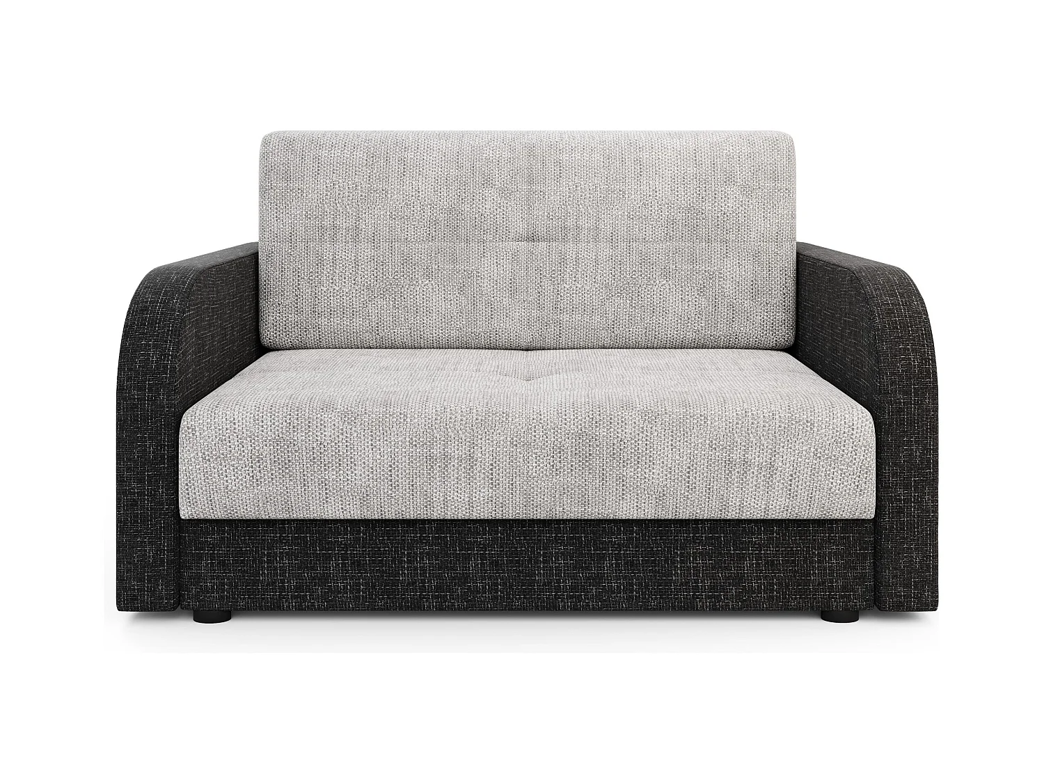 BEDANTE canapé TWICE 120 avec fonction de couchage KORNET 18+10 gris/noir