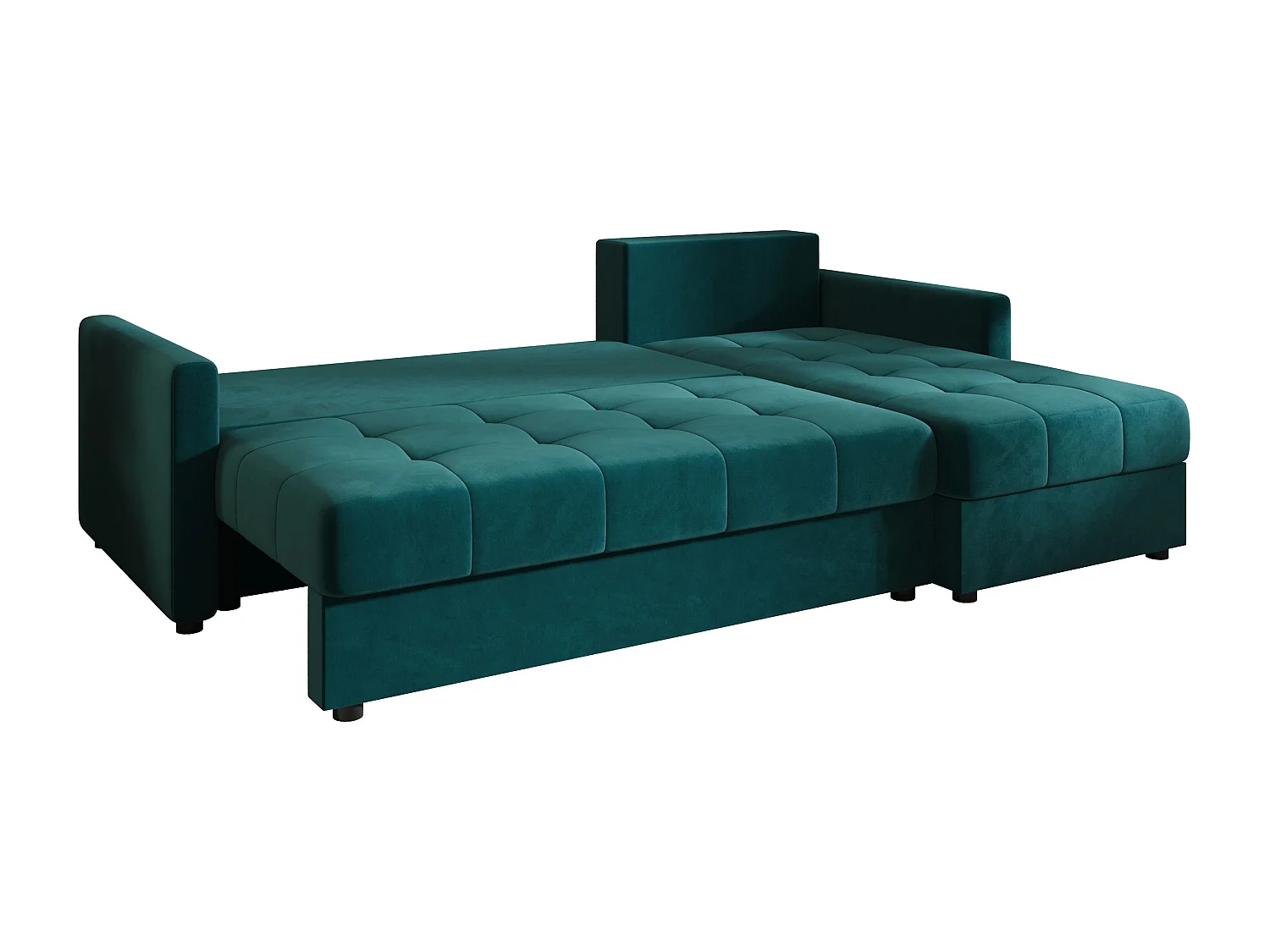BEDANTE narożnik MOS L BIS Itaka 39 turquoise droite avec fonction de lit canapé