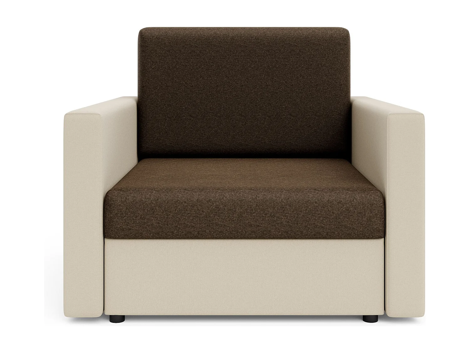 BEDANTE canapé HEVEN 80 avec fonction de couchage SAWANA 25+00 marron