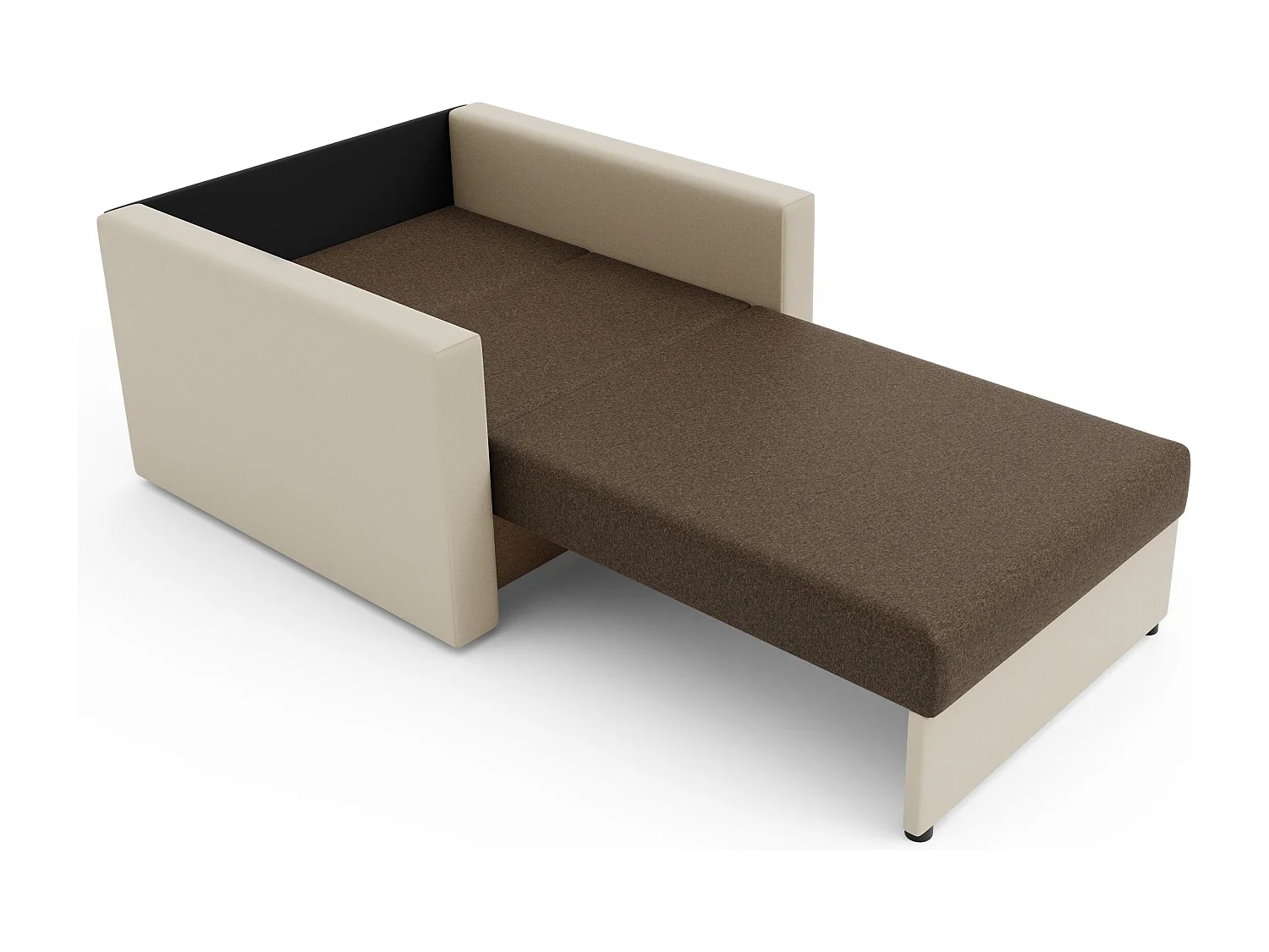 BEDANTE sofa HEVEN 80 met slaapfunctie SAWANA 25+00 bruin met opbergruimte bedlade woonkamerbank bank sofa slaapbank bedlade slaapbank