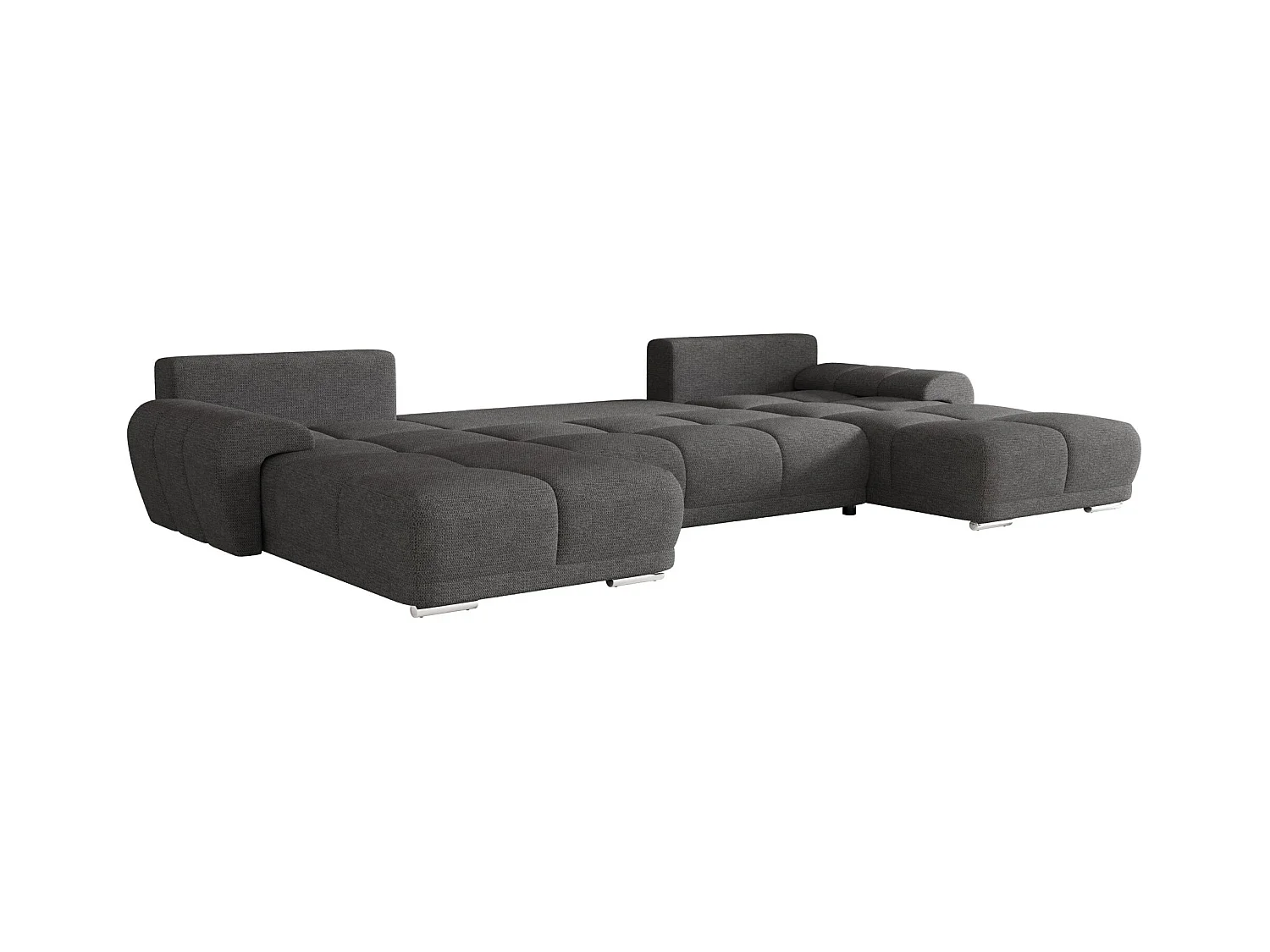 BEDANTE narożnik BEGA U ARAGON 93 szary z funkcją spania sofa w kształcie litery U z pojemnikiem na pościel sofa do salonu kanapa sofa sofa rozkładana