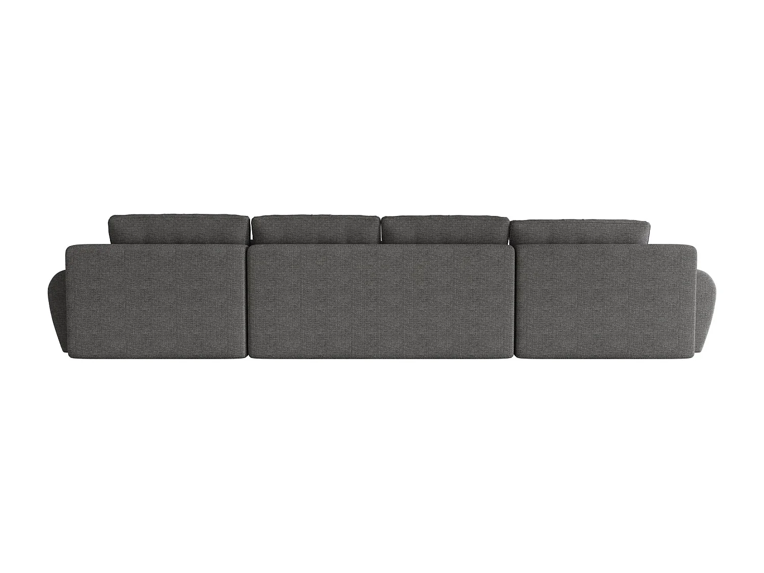 BEDANTE Ecksofa BEGA U Links ARAGON 93 Grau mit Schlaffunktion U-Form Sofa mit Stauraum Bettkasten Wohnzimmersofa Couch Sofa Bettsofa Bettkasten Bettcouch
