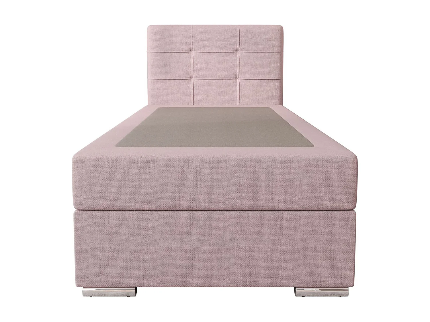 BEDANTE Lit boxspring ZAKO 1 80x200 Cosmic 14 Rose Ouverture à gauche Lit Litkasten