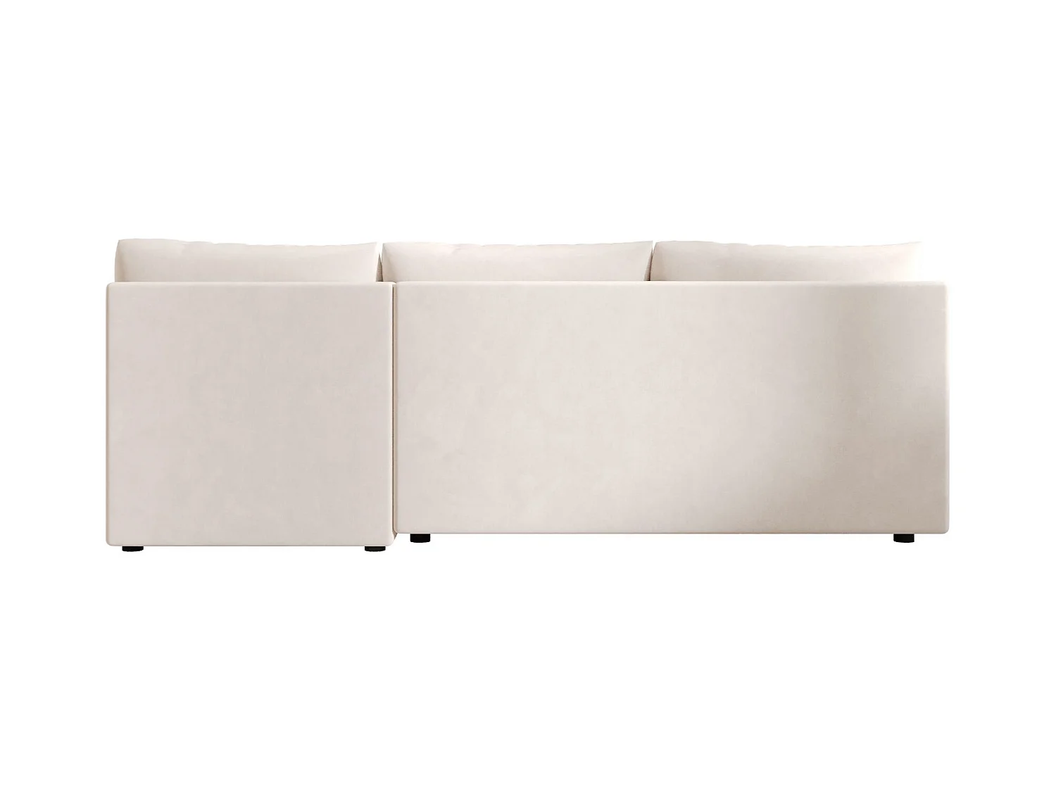 BEDANTE canapé d’angle MOS L Itaka 16 gauche beige avec fonction de couchage canapé en forme de L avec coffre de rangement