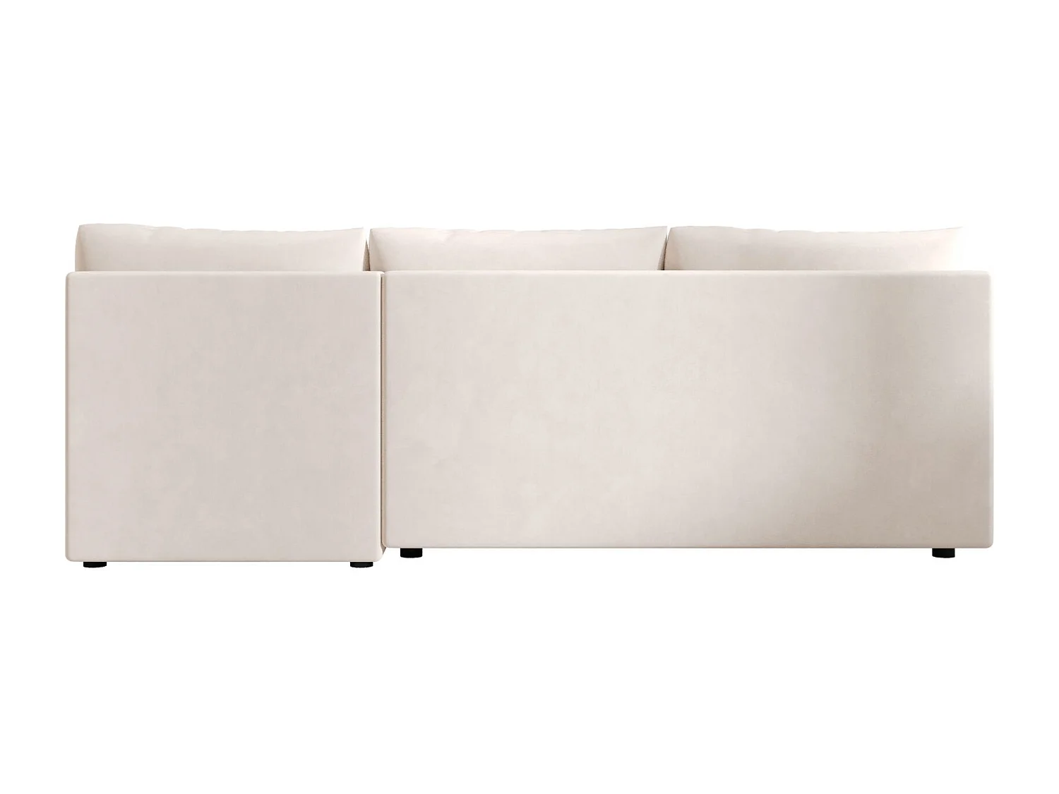 BEDANTE canapé d’angle MOS L Itaka 16 gauche beige avec fonction de couchage canapé en forme de L avec coffre de rangement