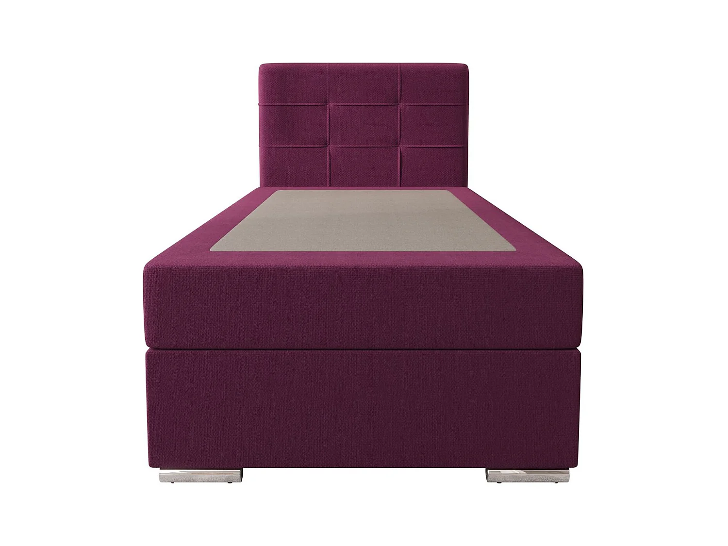 BEDANTE Boxspringbett ZAKO 1 90x200 Cosmic 110 Violett Links Öffnung Bett Bettkasten Einzellbett Hotelbett Topper Matratze Schlafzimmer Stauraum