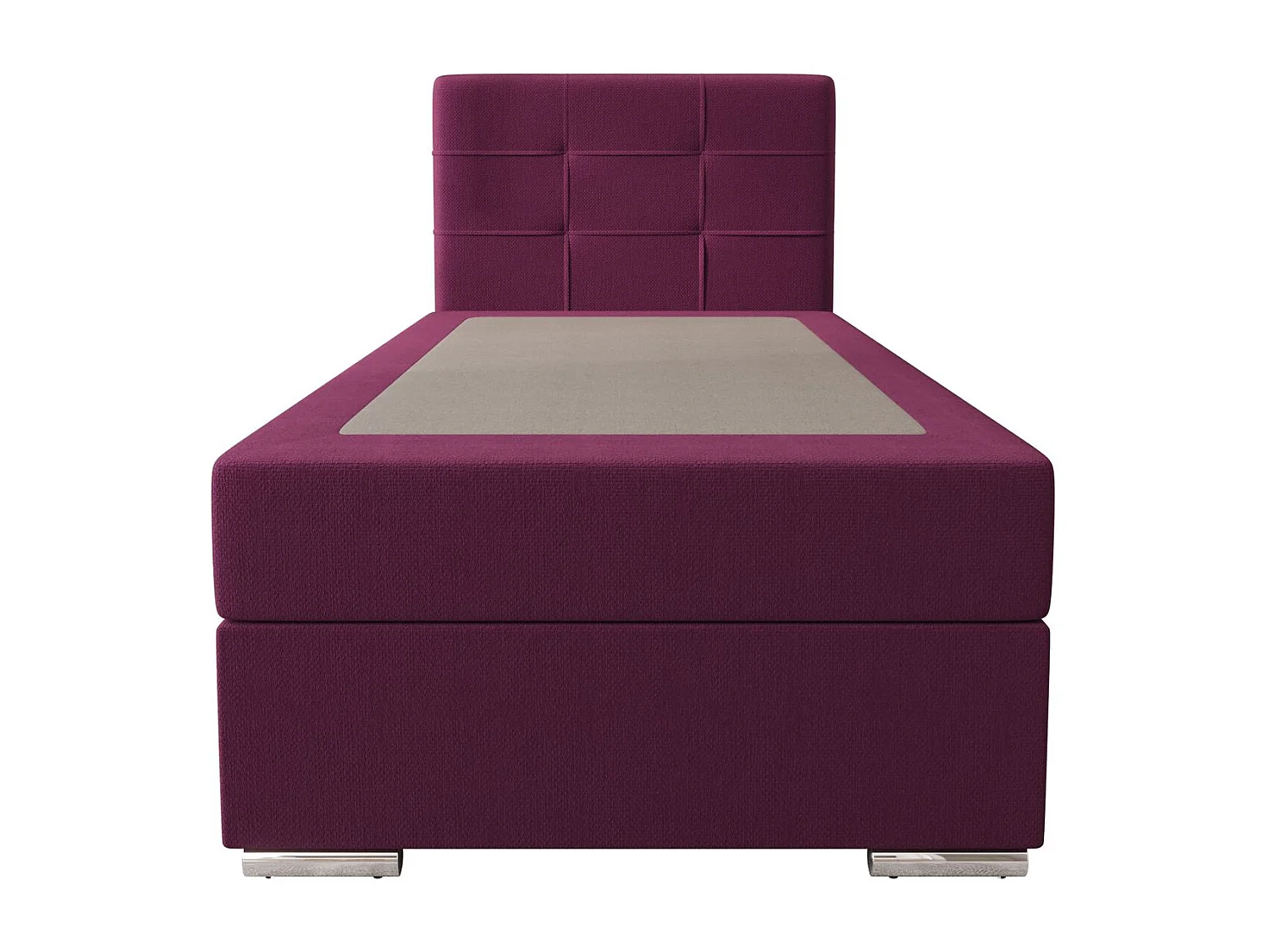 BEDANTE Boxspringbett ZAKO 1 90x200 Cosmic 110 Violett Links Öffnung Bett Bettkasten Einzellbett Hotelbett Topper Matratze Schlafzimmer Stauraum