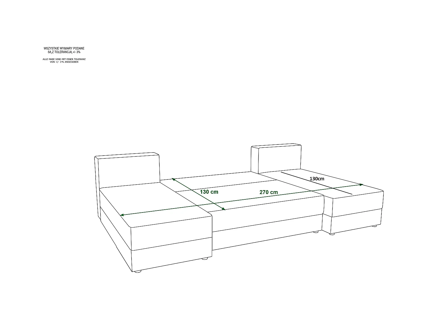 BEDANTE canapé d’angle ZEUS U Monolith 84 gris avec fonction lit canapé en forme de U avec coffre de rangement canapé de salon canapé convertible