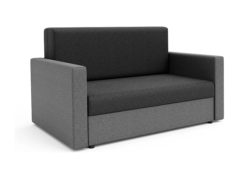 BEDANTE SOFA HEVEN 120 mit Schlaffunktion SAWANA 05+21 Graumit Stauraum Bettkasten Wohnzimmersofa Couch Sofa Bettsofa Bettkasten Bettcouch