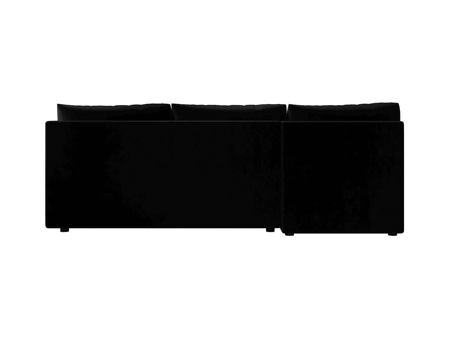 BEDANTE canapé d’angle MOS L Itaka 15 droite noir avec fonction de couchage canapé en forme de L avec coffre de rangement