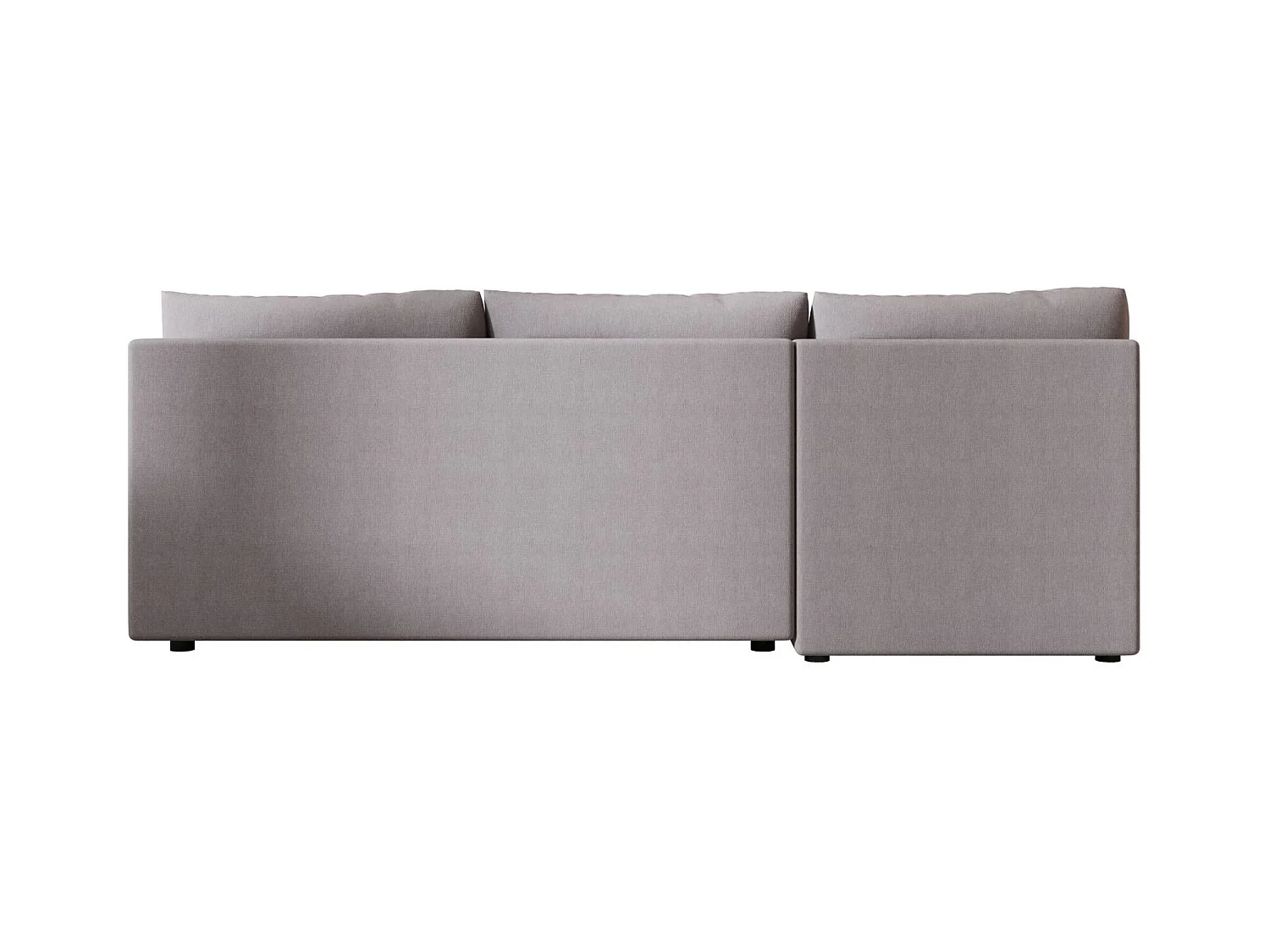 BEDANTE Canapé d’angle MOS L Cosmic 160 Gris Droite avec fonction lit, canapé en L avec coffre de rangement, canapé-lit, canapé convertible