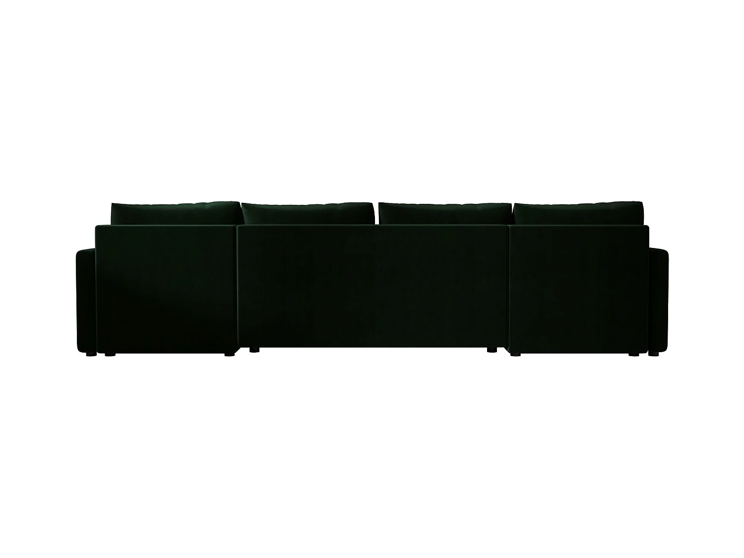 BEDANTE canapé d'angle MOS U BIS Itaka 10 vert foncé avec fonction de couchage canapé en U avec coffre de rangement