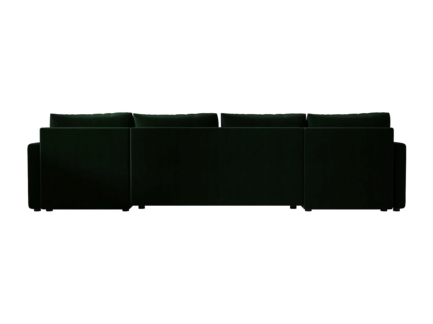 BEDANTE canapé d'angle MOS U BIS Itaka 10 vert foncé avec fonction de couchage canapé en U avec coffre de rangement