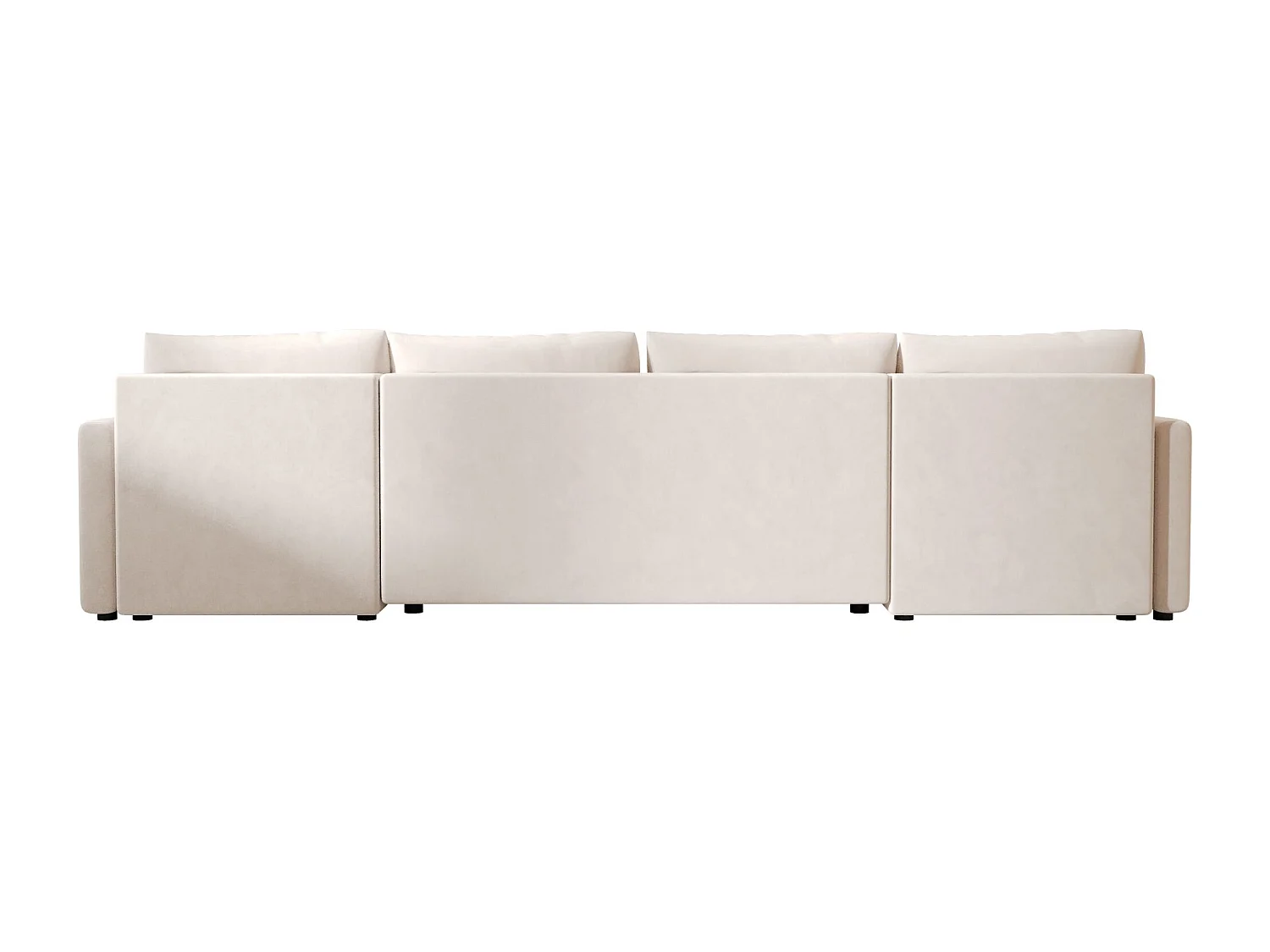 BEDANTE canapé d'angle MOS U BIS Itaka 16 beige avec fonction de couchage canapé en U avec coffre de rangement