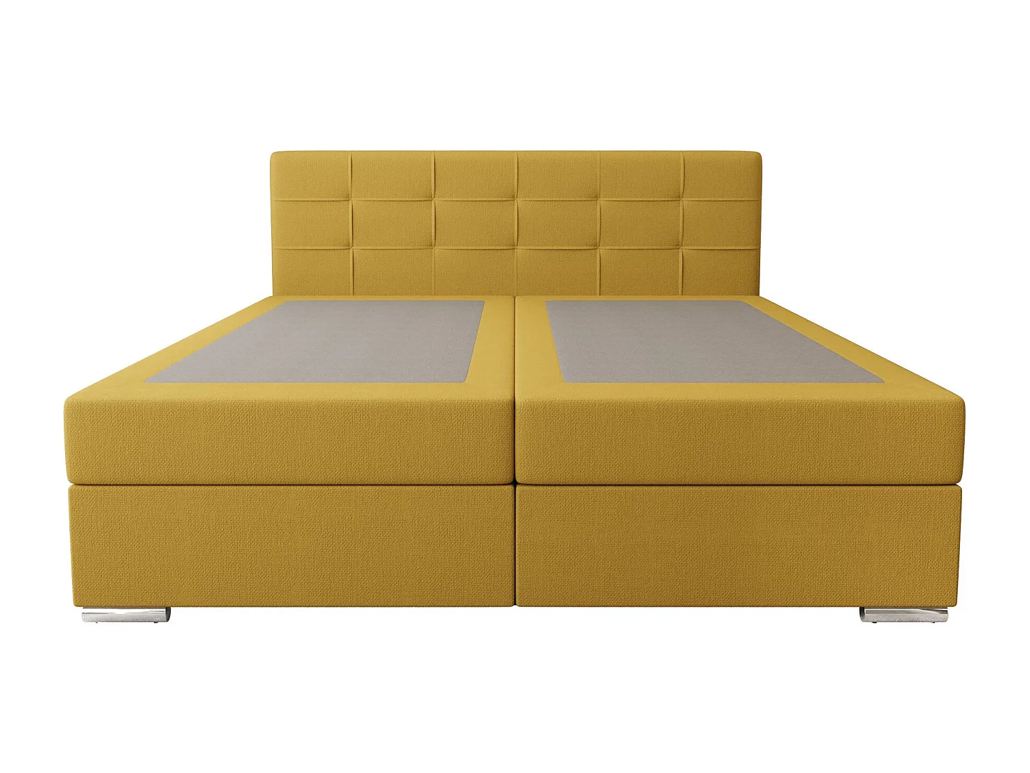 BEDANTE Boxspringbett ZAKO 1 160x200 Cosmic 120 Gelb Bett Bettkasten Ehebett Hotelbett Topper Matratze Schlafzimmer Stauraum