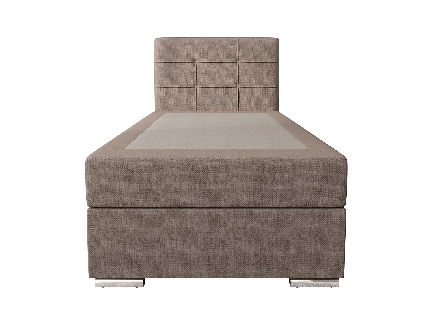 BEDANTE Lit boxspring ZAKO 1 80x200 Cosmic 808 Marron Ouverture à gauche Lit Litkasten