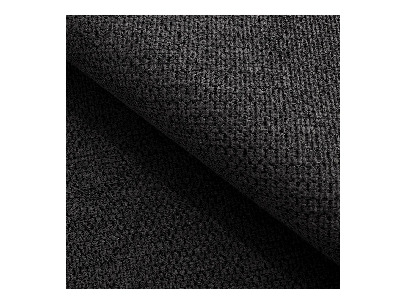 BEDANTE canapé d'angle BEGA U Links ARAGON 99 noir avec fonction de couchage canapé en forme de U avec coffre de rangement