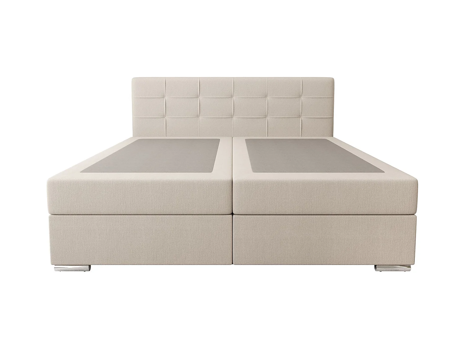 BEDANTE lit à sommier tapissier ZAKO 1 140x200 Cosmic 10 Beige Lit Litkasten