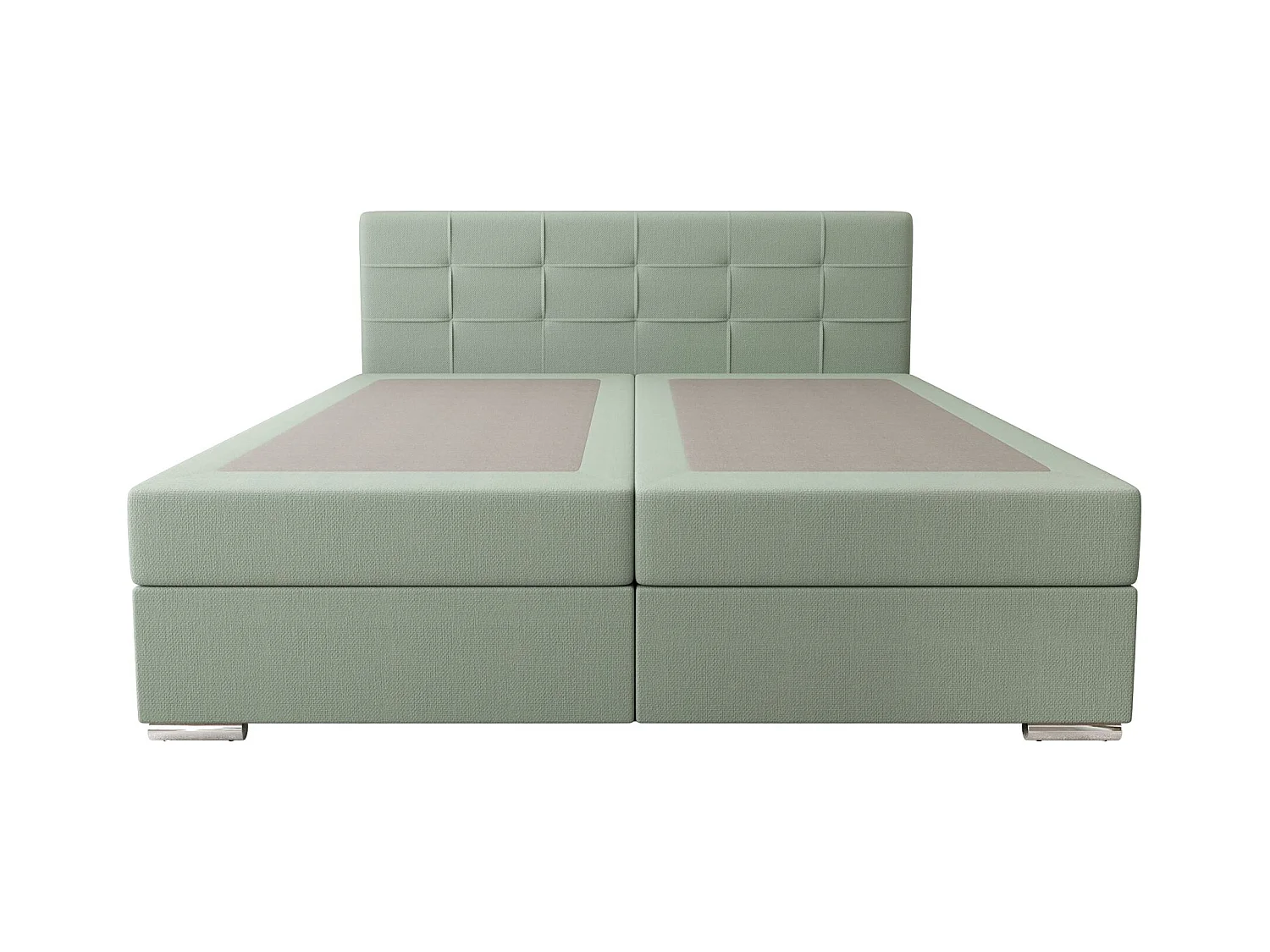 BEDANTE lit à sommier tapissier ZAKO 1 180x200 Cosmic 16 Vert clair Lit Litkasten