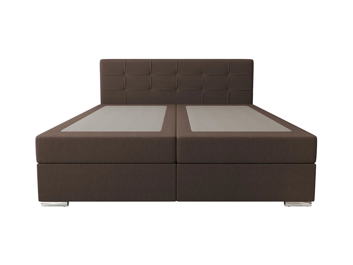 BEDANTE lit à sommier tapissier ZAKO 1 140x200 Cosmic 800 Marron foncé Lit Litkasten