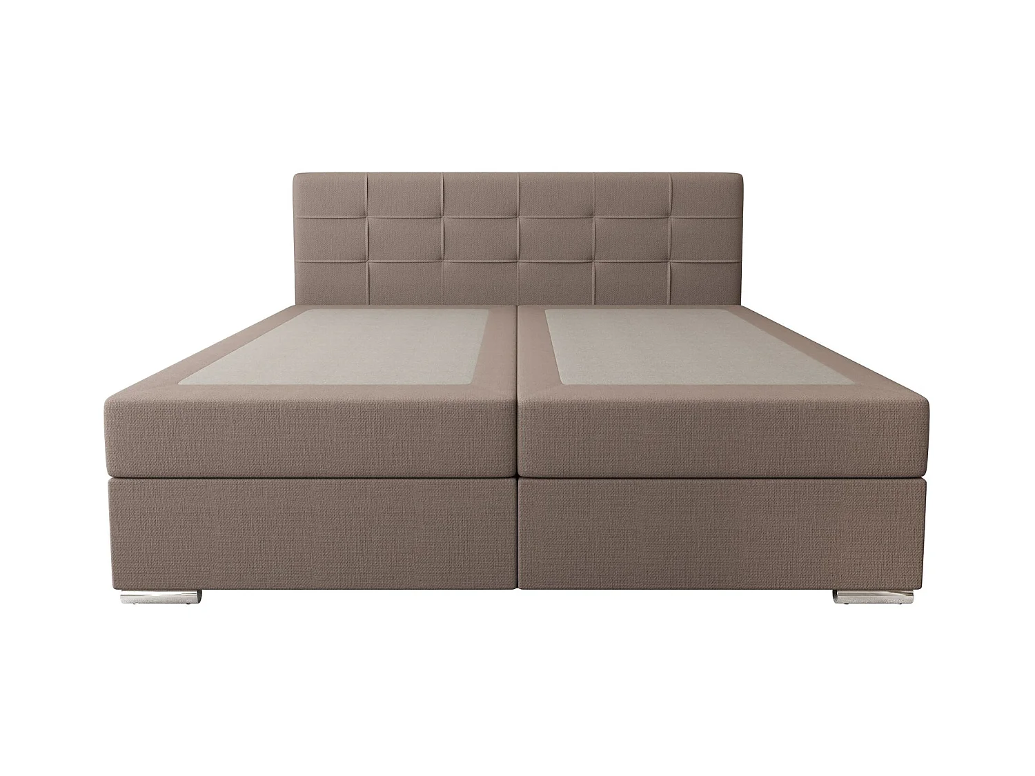 BEDANTE Boxspringbett ZILANO1 160x200 Cosmic 808 Marron Lit Litkasten Lit double Lit d'hôtel Surmatelas Matelas Chambre à coucher Espace de rangement