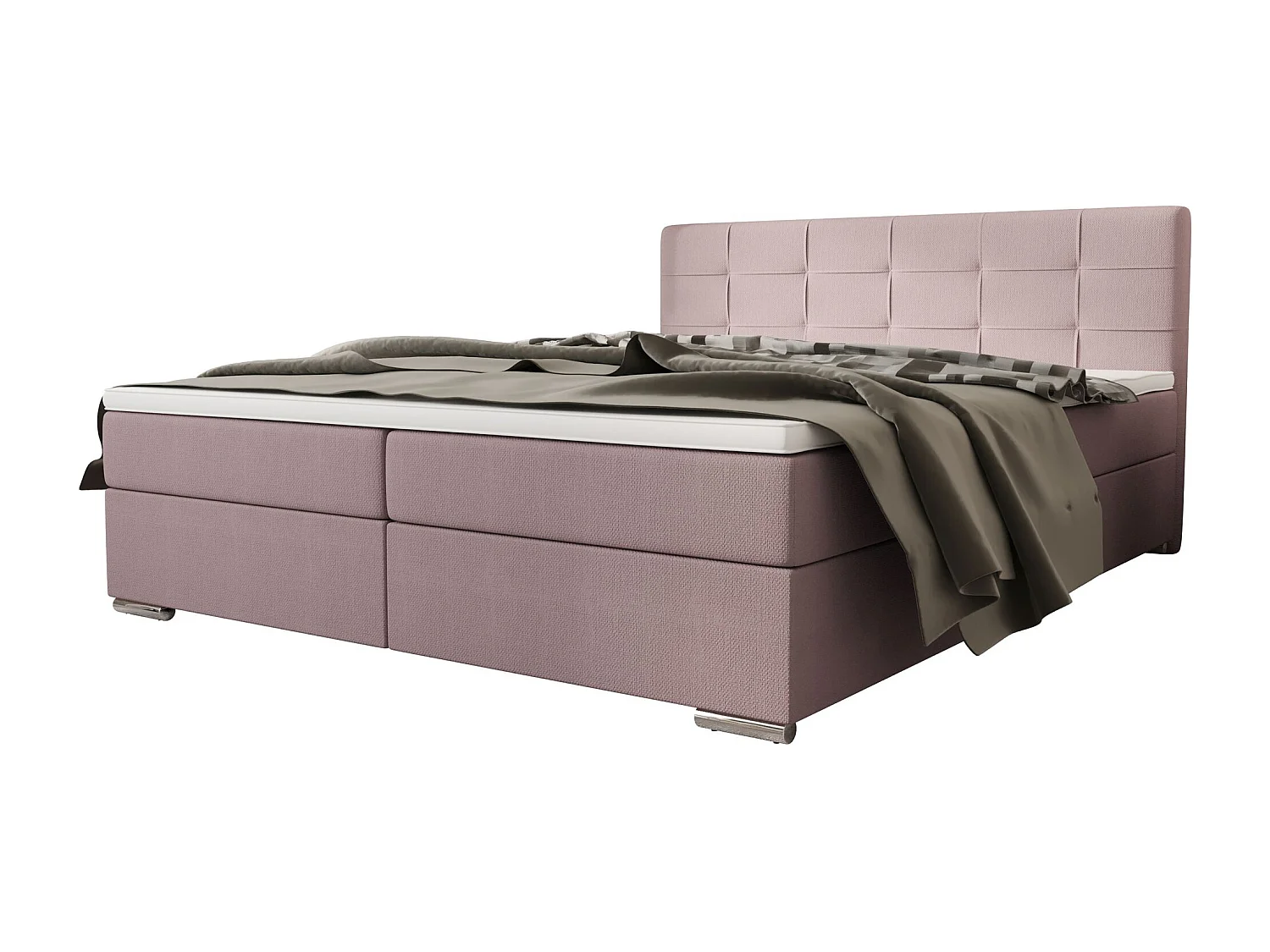 BEDANTE Boxspringbett ZAKO 1 180x200 Cosmic 14 Rosa Bett Bettkasten Ehebett Hotelbett Topper Matratze Schlafzimmer Stauraum