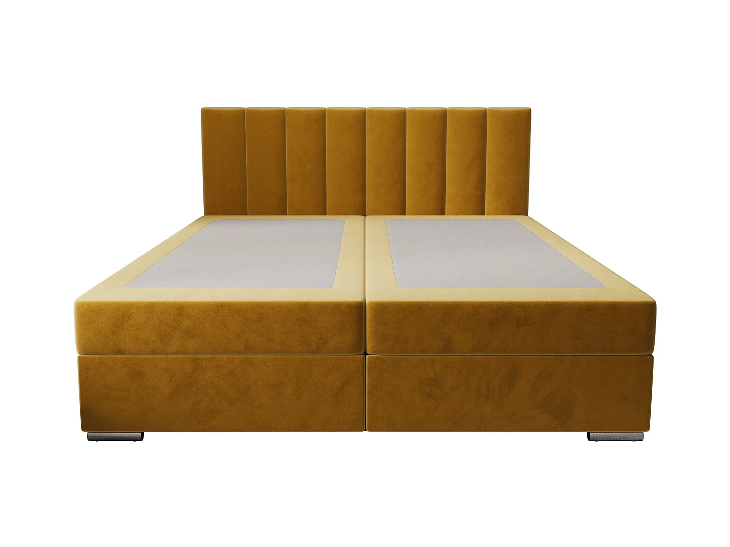 BEDANTE lit à sommier tapissier ZAKO 2 140x200 Itaka 33 Orange lit litkasten