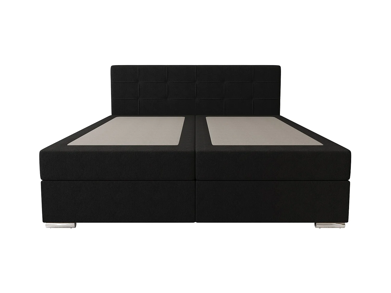 BEDANTE lit à sommier tapissier ZAKO 1 180x200 Cosmic 100 Noir Lit Litkasten