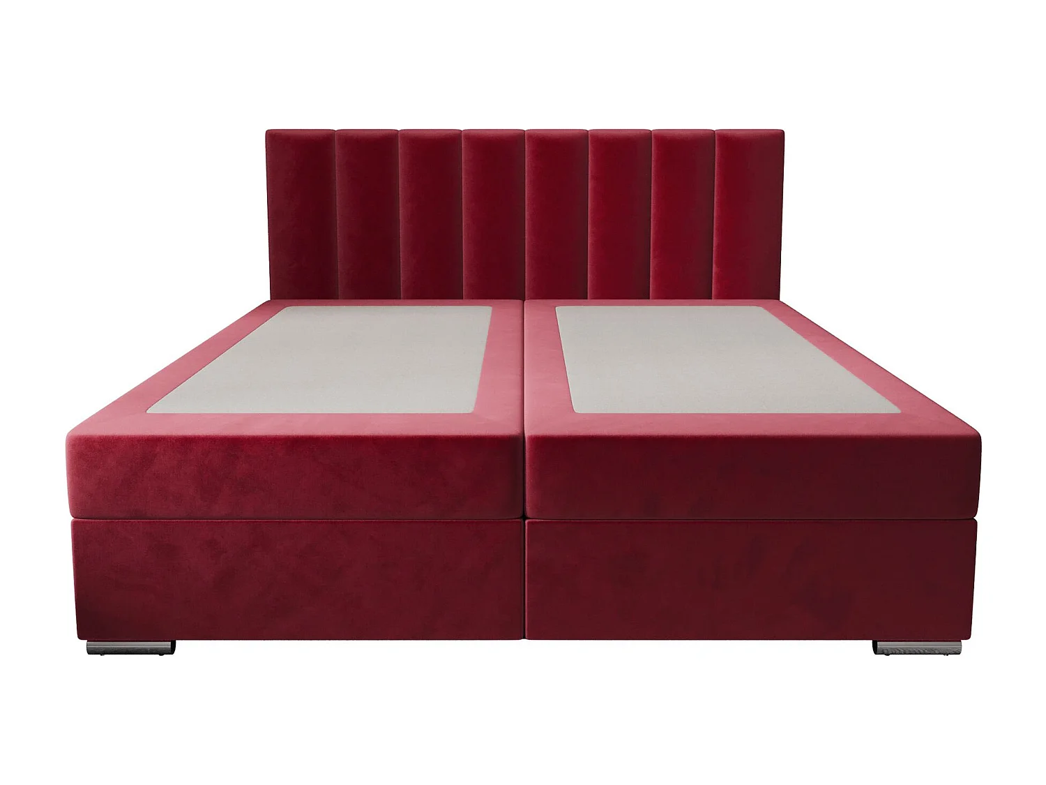 BEDANTE Boxspringbett ZAKO 2 180x200 Itaka 34 Rot Bett Bettkasten Ehebett Hotelbett Topper Matratze Schlafzimmer Stauraum