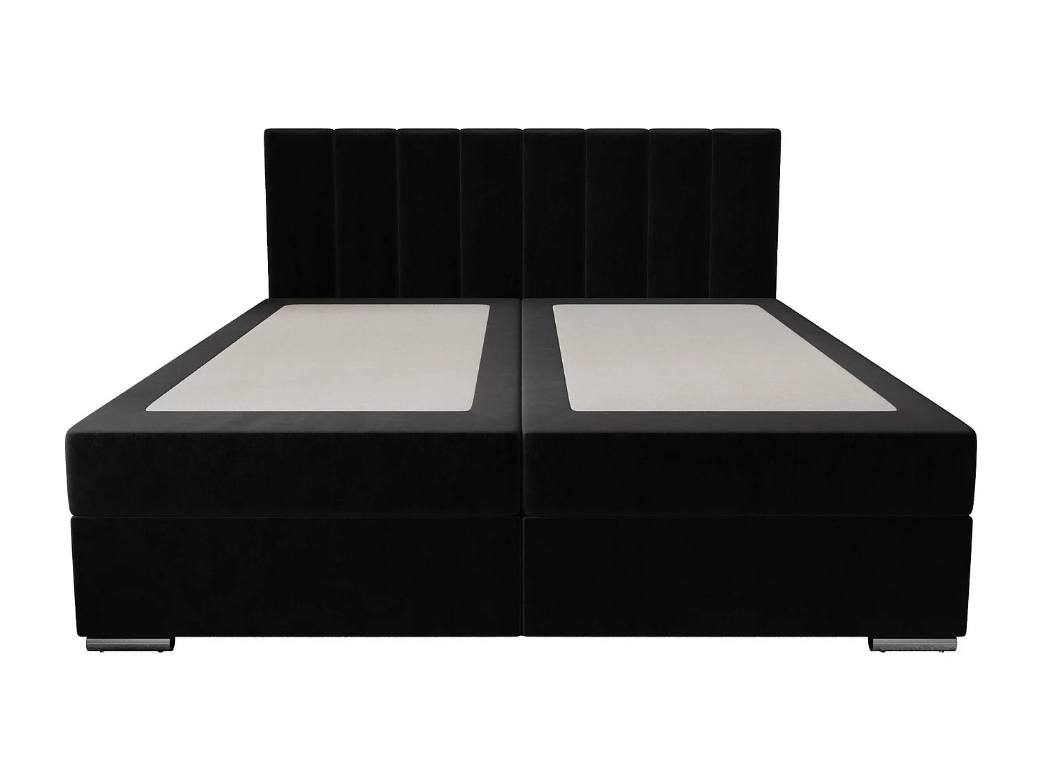 BEDANTE Boxspringbett ZAKO 2 140x200 Itaka 15 Schwarz Bett Bettkasten Ehebett Hotelbett Topper Matratze Schlafzimmer Stauraum