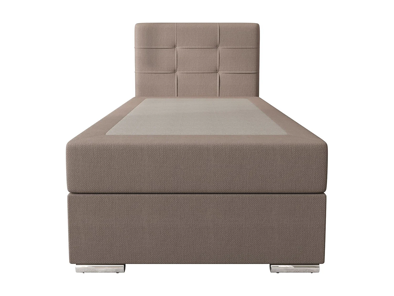 BEDANTE Lit boxspring ZAKO 1 90x200 Cosmic 808 Marron Ouverture à gauche Lit Litkasten