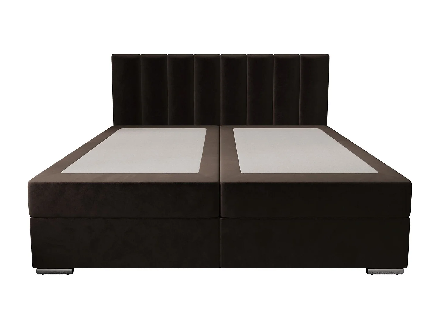 BEDANTE Boxspringbett ZAKO 2 140x200 Itaka 41 Dunkelbraun Bett Bettkasten Ehebett Hotelbett Topper Matratze Schlafzimmer Stauraum