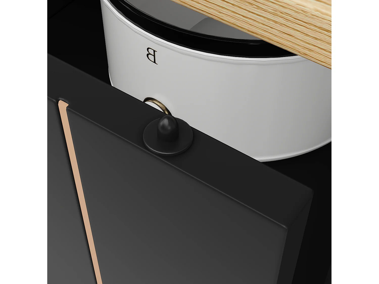 Desserte de cuisine 110x(42-70)x90 cm 2 portes coulissantes et 3 tiroirs Îlot de cuisine avec plateau extensible  - noir