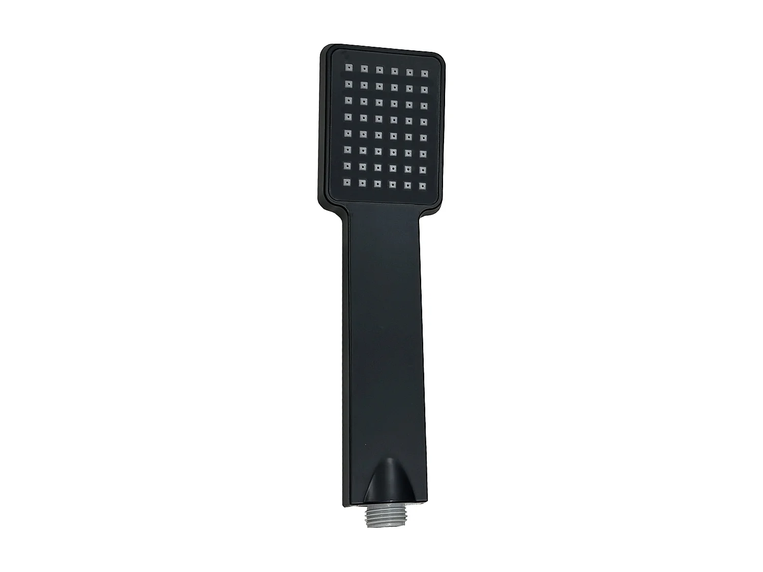 Columna de Ducha Termostática AICA Negro Mate | Alcachofa Cuadrada Grande | Barra Regulable 73-115cm| Sistema de Ducha Superior