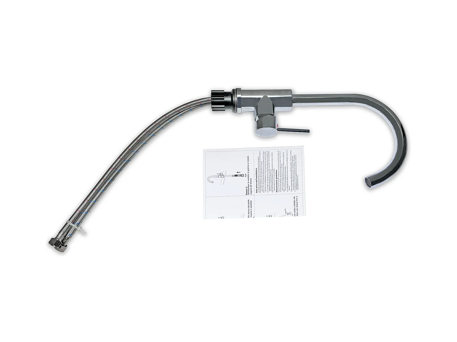 AICA columna de ducha termostático cromado y grifo de cocina con control de temperatura