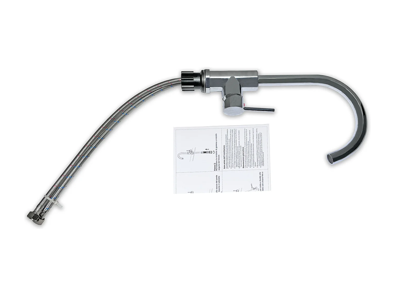 AICA columna de ducha termostático cromado y grifo de cocina con control de temperatura