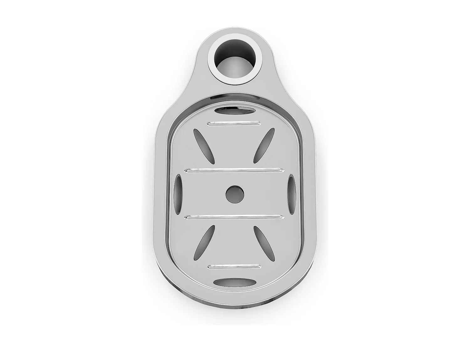 Columna de Ducha Barra Redondo Cromado AICA con Alcachofa de Ducha Cuadrado y Estante de Jabón