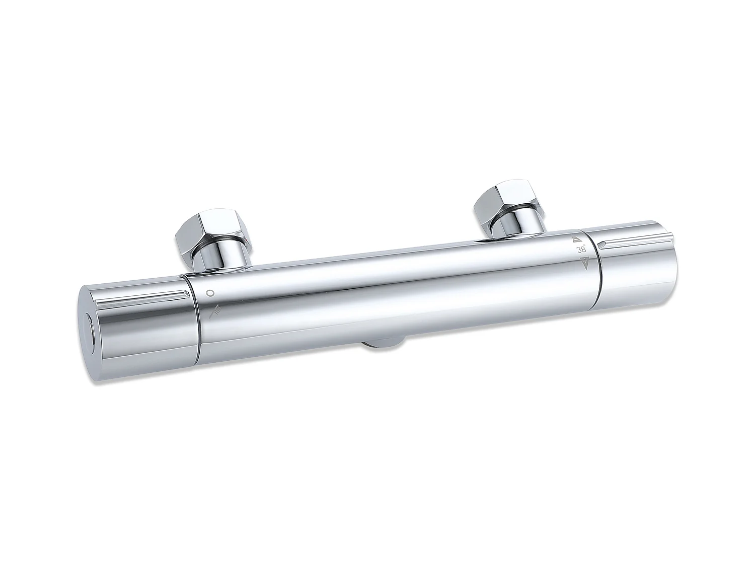 AICA Chrome Round Bar chuveiro com chuveiro de mão e rack de sabão