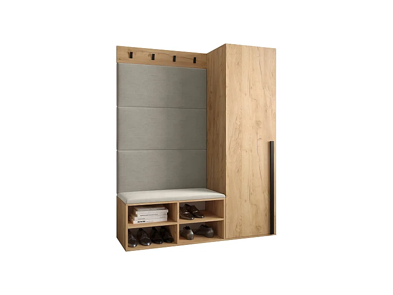 Ensemble de garde-robe Miro 6 184/134/42 (Chêne artisanal/Manila 02)