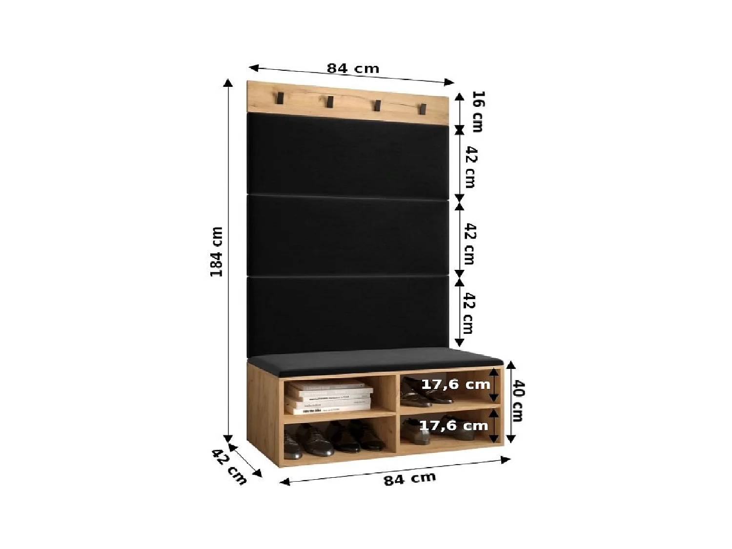Ensemble de garde-robe Miro 2 184/84/42 (Blanc/Manila 02)