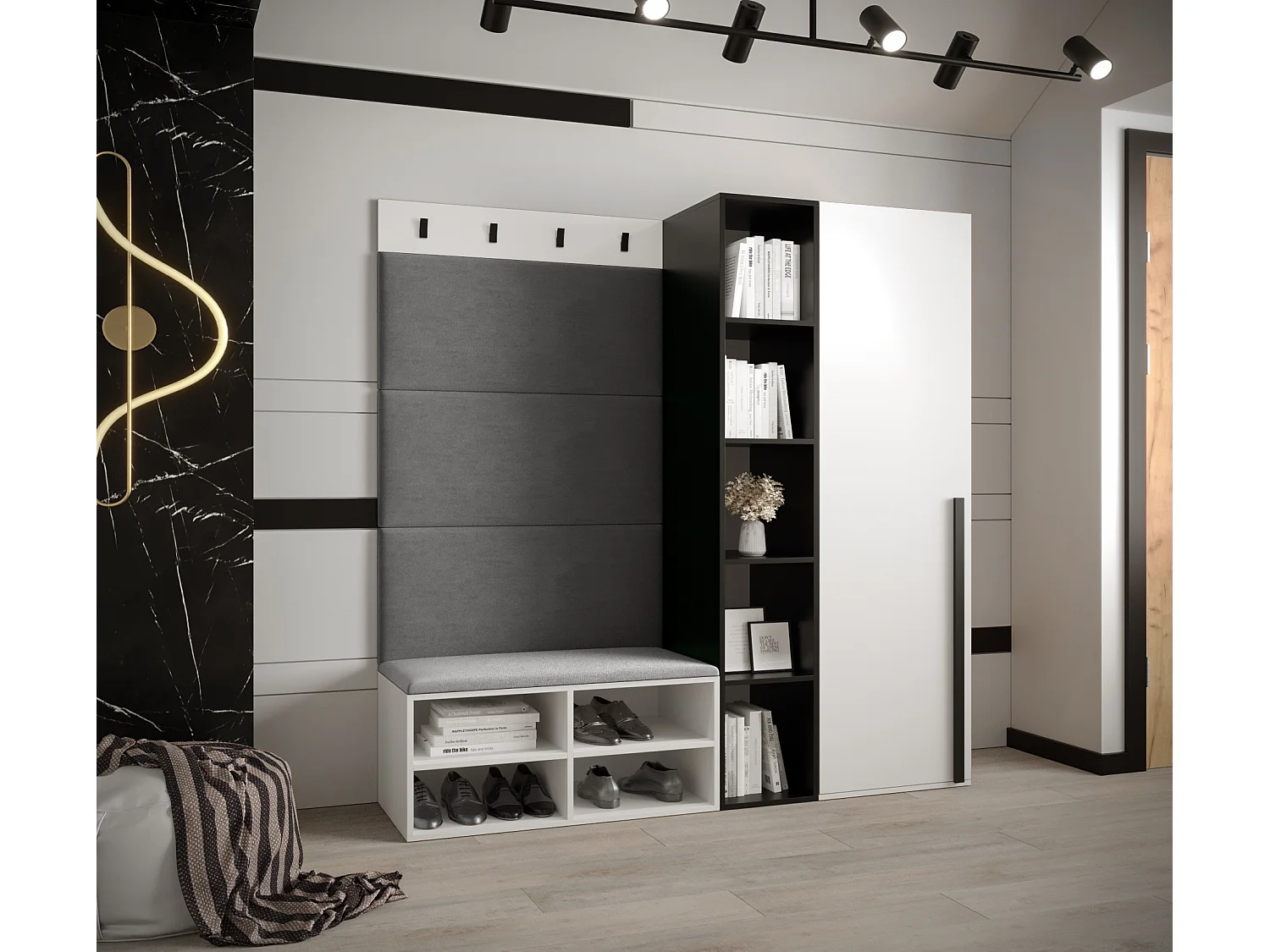 Conjunto de guardarropa Miro 1 184/164/42 (Blanco/Manila 16)