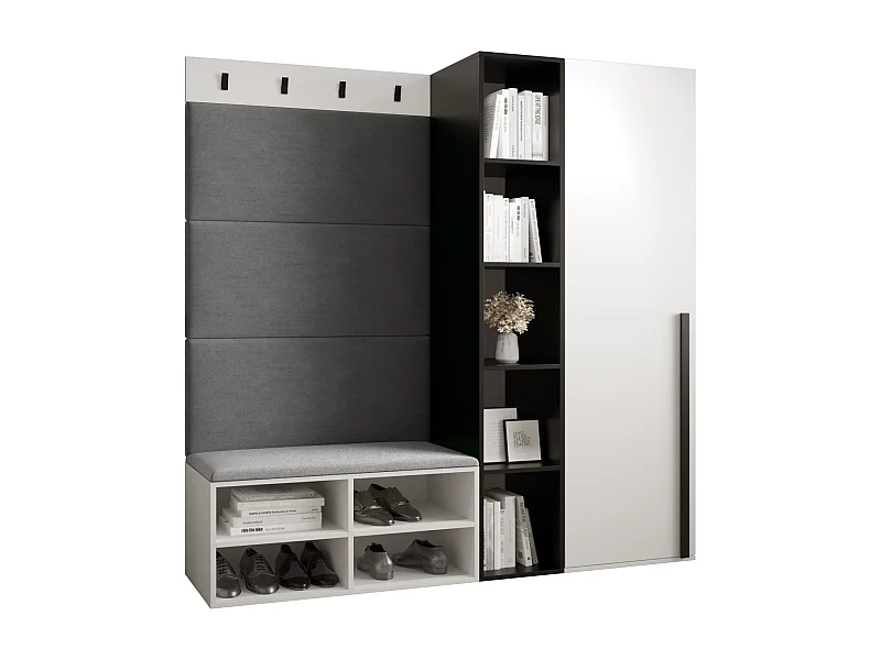 Set guardaroba Miro 1 184/164/42 (Bianco/Manila 16)